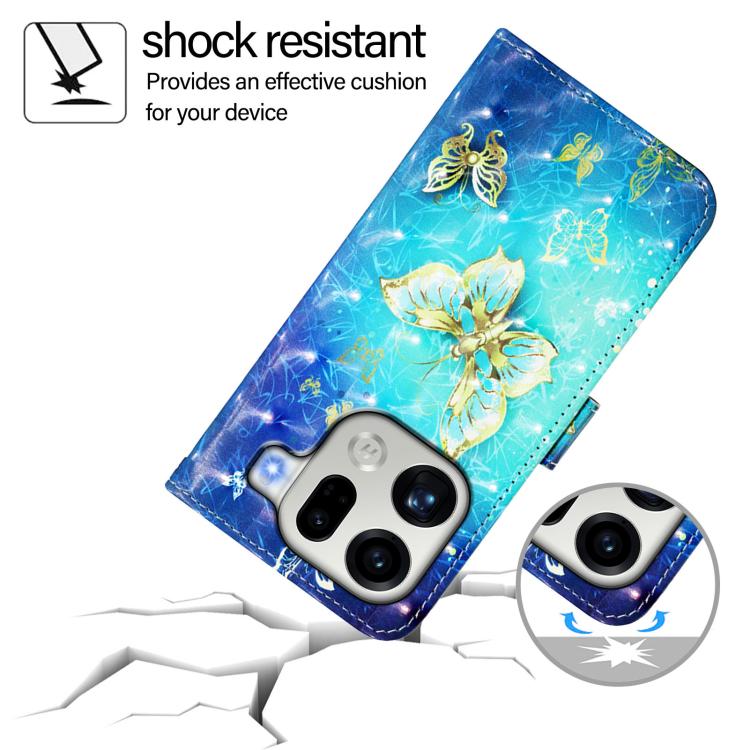 For OPPO Find X9 Pro 3D Painting Horizontal Flip Leather Phone Case