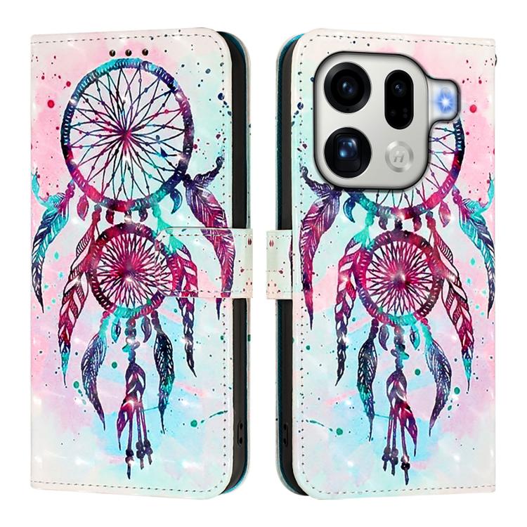For OPPO Find X9 Pro 3D Painting Horizontal Flip Leather Phone Case
