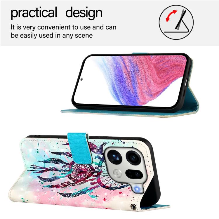 For OPPO Find X9 Pro 3D Painting Horizontal Flip Leather Phone Case