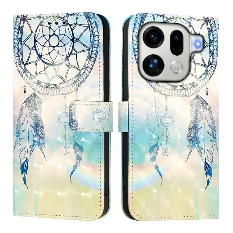 For OPPO Find X9 Pro 3D Painting Horizontal Flip Leather Phone Case