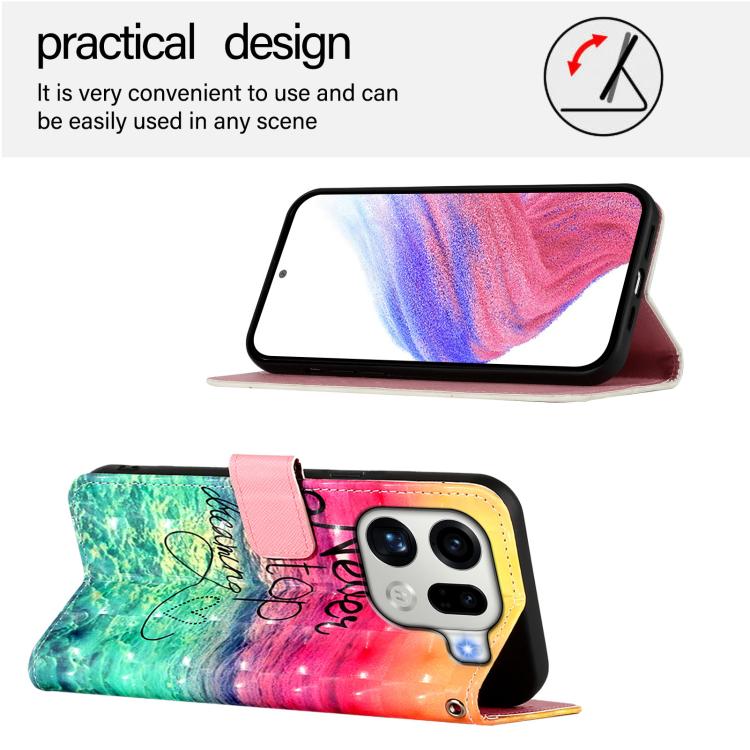 For OPPO Find X9 Pro 3D Painting Horizontal Flip Leather Phone Case