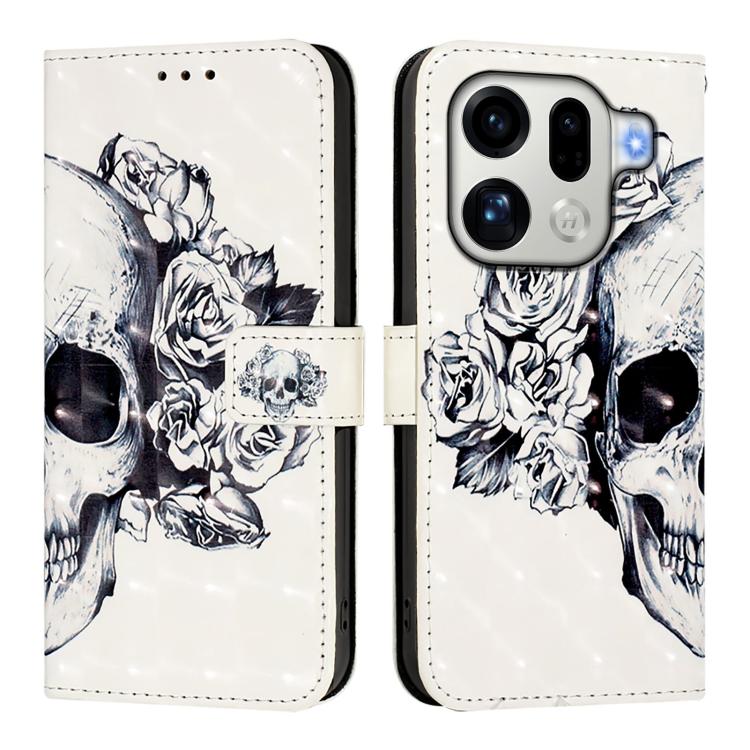 For OPPO Find X9 Pro 3D Painting Horizontal Flip Leather Phone Case