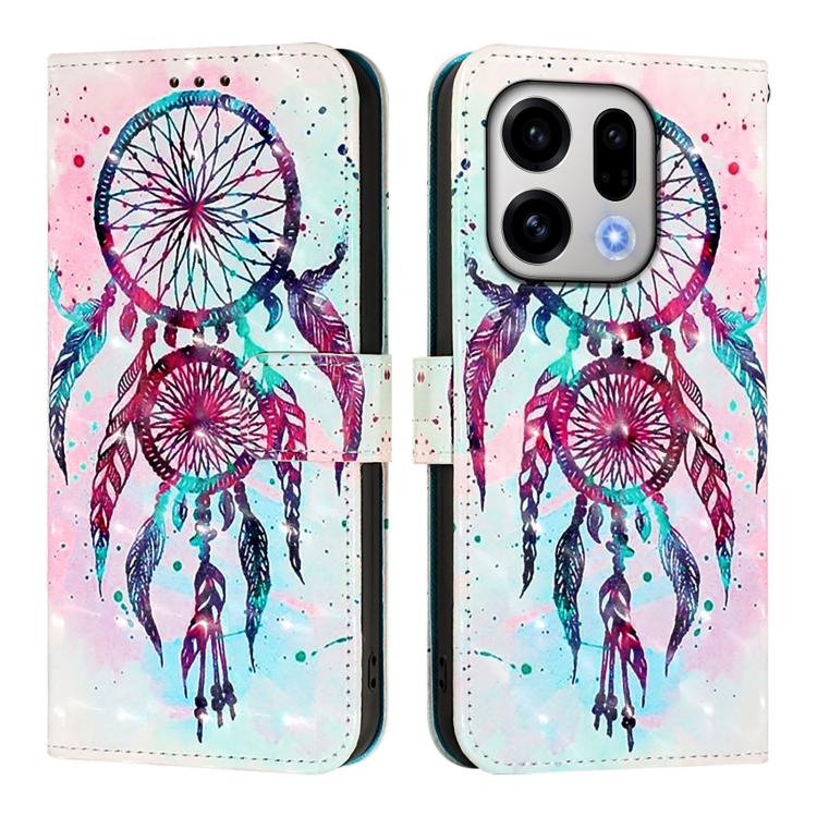 For OPPO Find X9 3D Painting Horizontal Flip Leather Phone Case