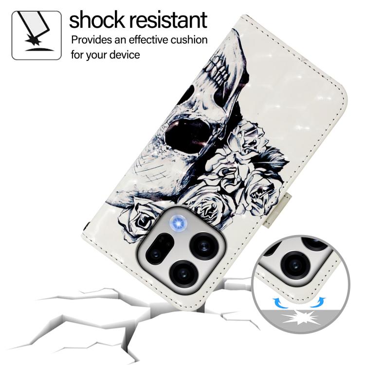 For OPPO Find X9 3D Painting Horizontal Flip Leather Phone Case