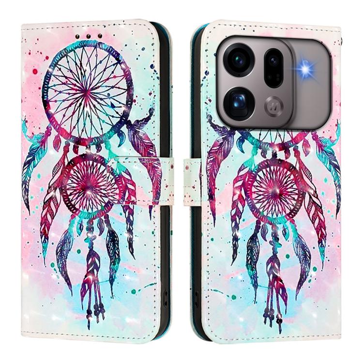 For OPPO Find X9s Pro 3D Painting Horizontal Flip Leather Phone Case