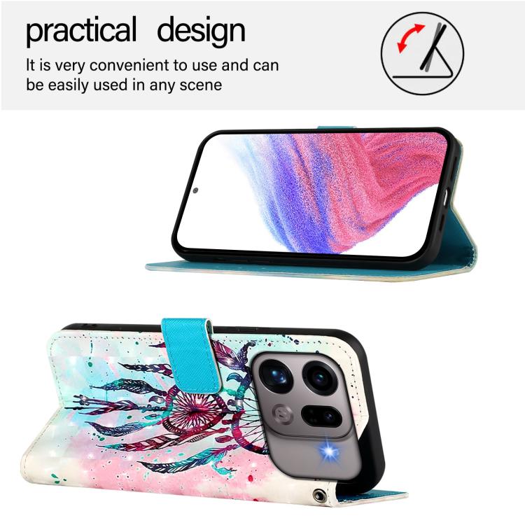 For OPPO Find X9s Pro 3D Painting Horizontal Flip Leather Phone Case