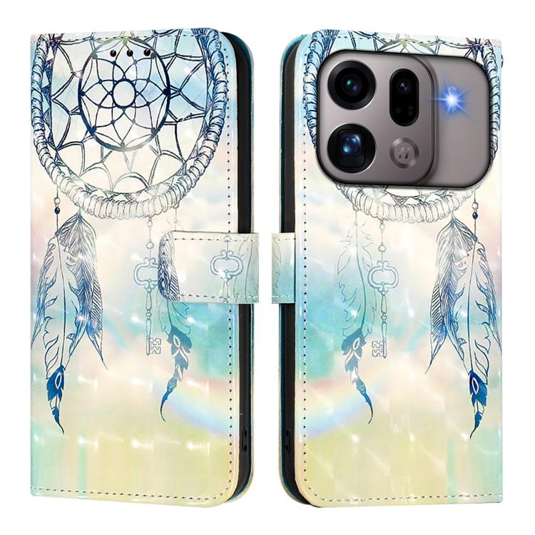 For OPPO Find X9s Pro 3D Painting Horizontal Flip Leather Phone Case