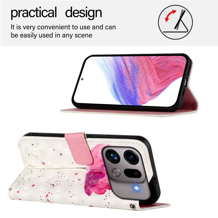 For OPPO Find X9s Pro 3D Painting Horizontal Flip Leather Phone Case