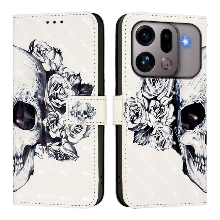 For OPPO Find X9s Pro 3D Painting Horizontal Flip Leather Phone Case