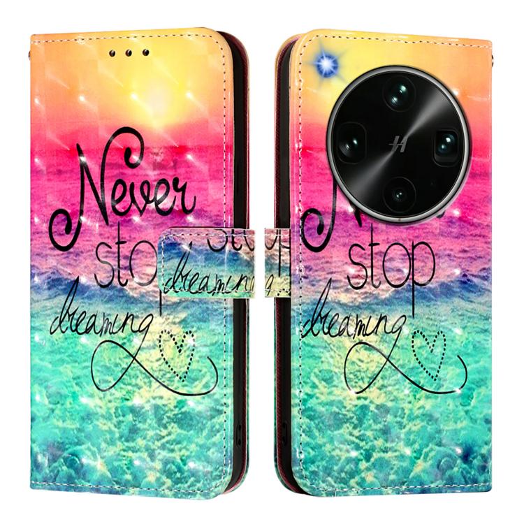 For OPPO Find X9 Ultra 3D Painting Horizontal Flip Leather Phone Case