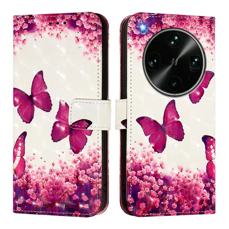 For OPPO Find X9 Ultra 3D Painting Horizontal Flip Leather Phone Case