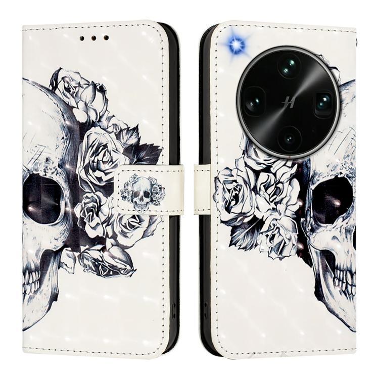 For OPPO Find X9 Ultra 3D Painting Horizontal Flip Leather Phone Case