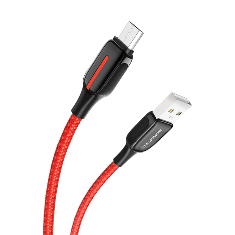 Borofone BU14 1.2m 2.4A Max Output USB to Micro USB Heroic Charging Data Cable