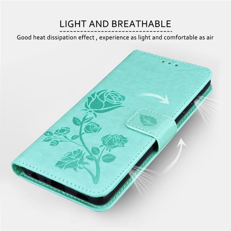 For iPhone 17 Pro Max Rose Embossed Flip PU Leather Phone Case