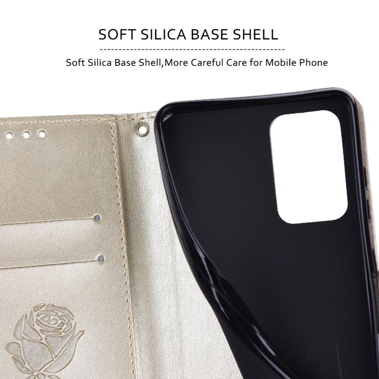 For iPhone 17 Rose Embossed Flip PU Leather Phone Case