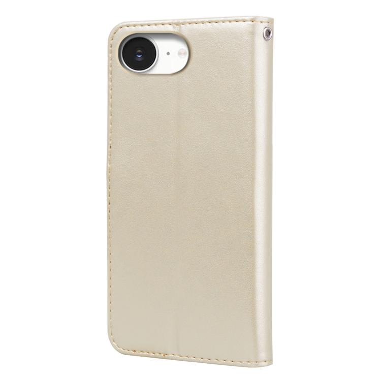 For iPhone 17e / 16e Rose Embossed Flip PU Leather Phone Case