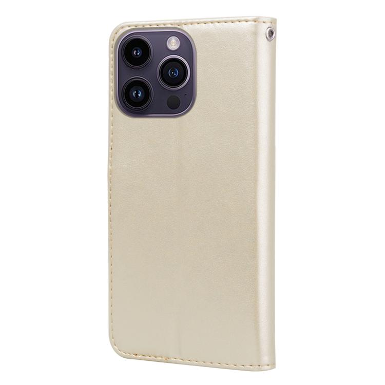 For iPhone 16 Pro Rose Embossed Flip PU Leather Phone Case