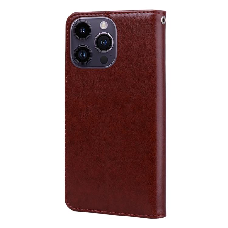 For iPhone 16 Pro Rose Embossed Flip PU Leather Phone Case