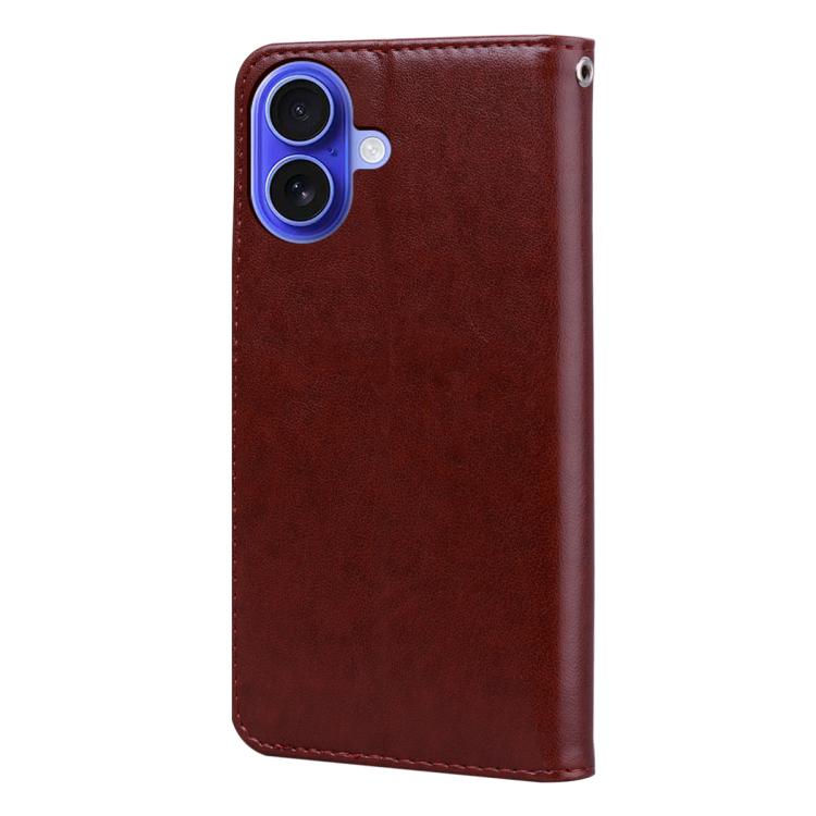 For iPhone 16 Rose Embossed Flip PU Leather Phone Case