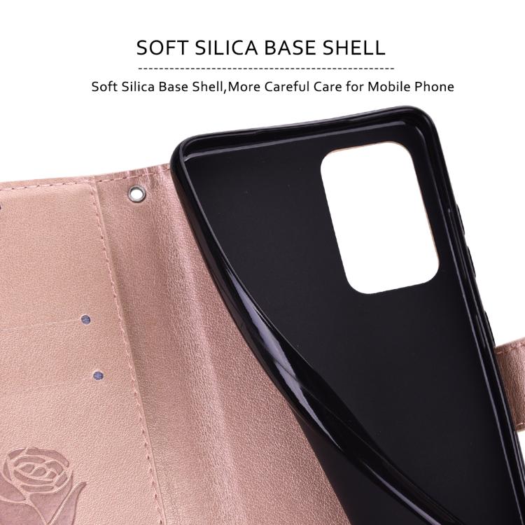 For iPhone 16 Rose Embossed Flip PU Leather Phone Case