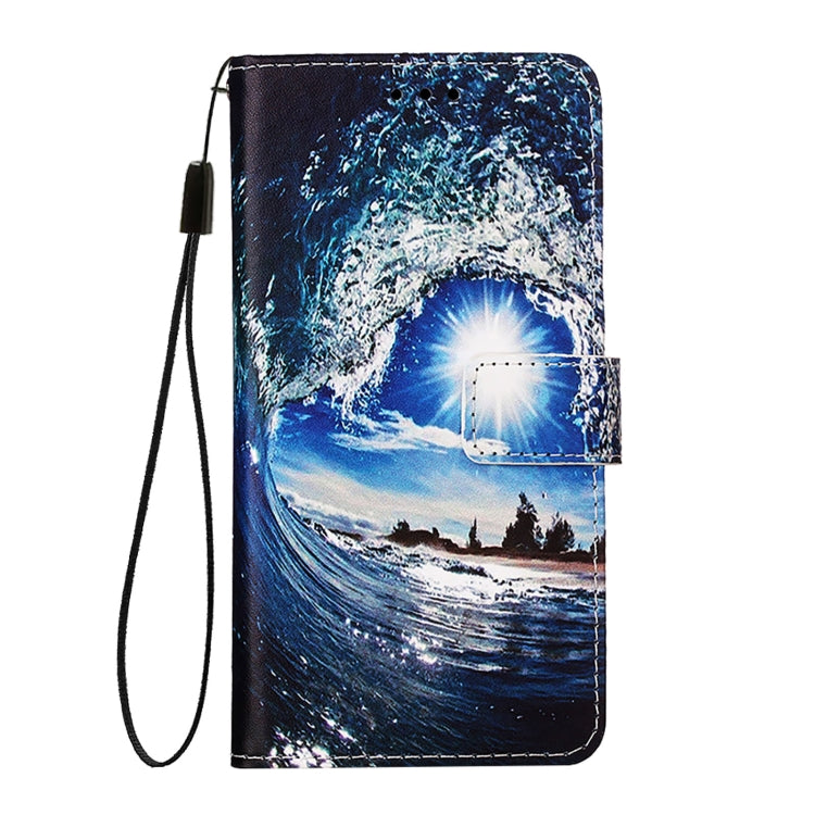 For OPPO Reno 11F 5G Global Colored Drawing Pattern Plain Weave Leather Phone Case