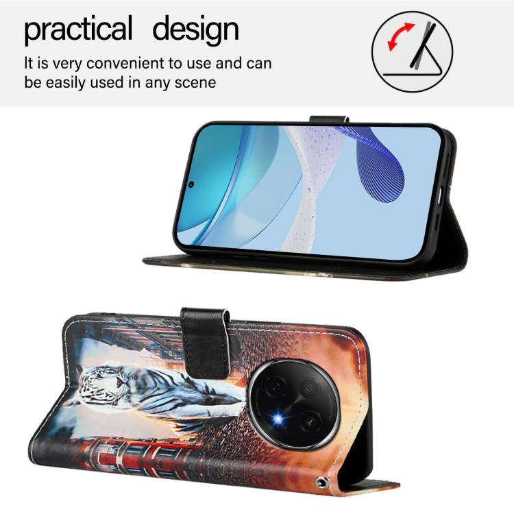 For OPPO A5 Pro China Colored Drawing Pattern Plain Weave Leather Phone Case