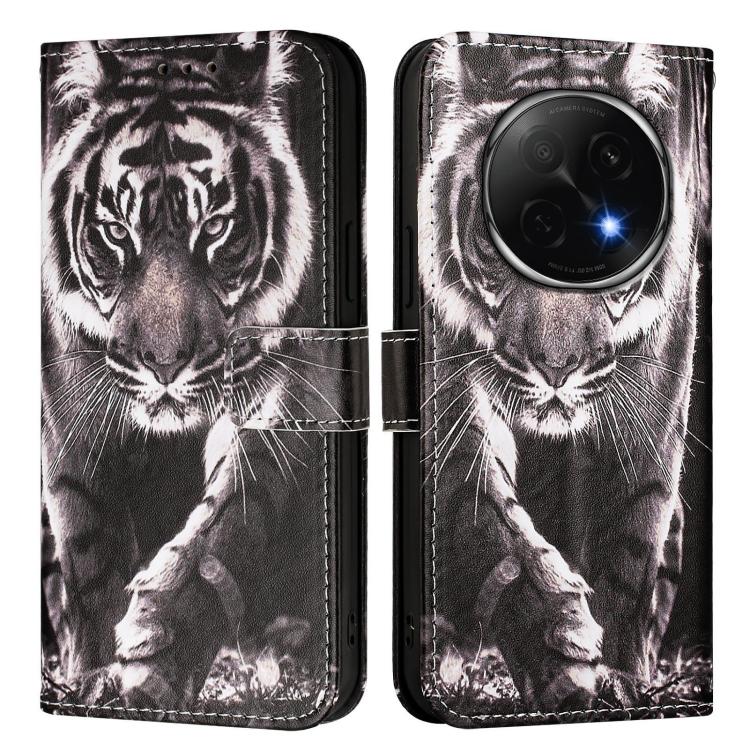 For OPPO A5 Pro China Colored Drawing Pattern Plain Weave Leather Phone Case