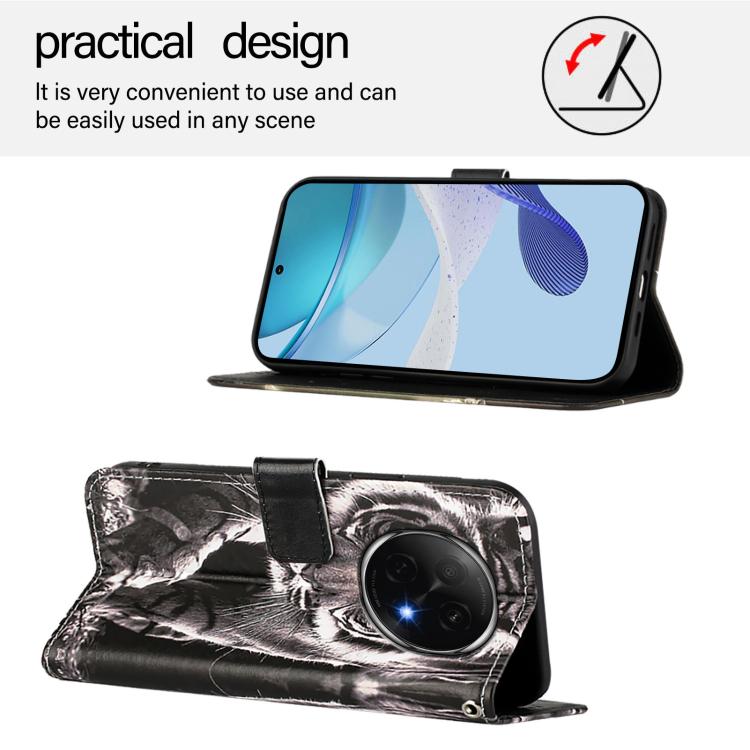 For OPPO A5 Pro China Colored Drawing Pattern Plain Weave Leather Phone Case