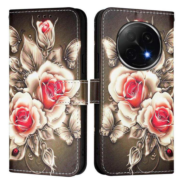 For OPPO A5 Pro China Colored Drawing Pattern Plain Weave Leather Phone Case