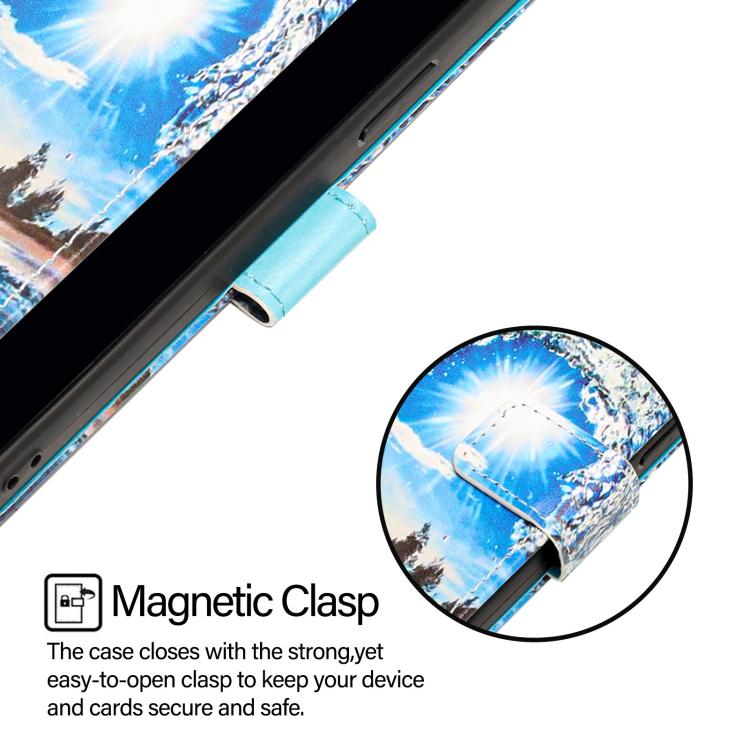 For OPPO Reno13 F 5G Global Colored Drawing Pattern Plain Weave Leather Phone Case