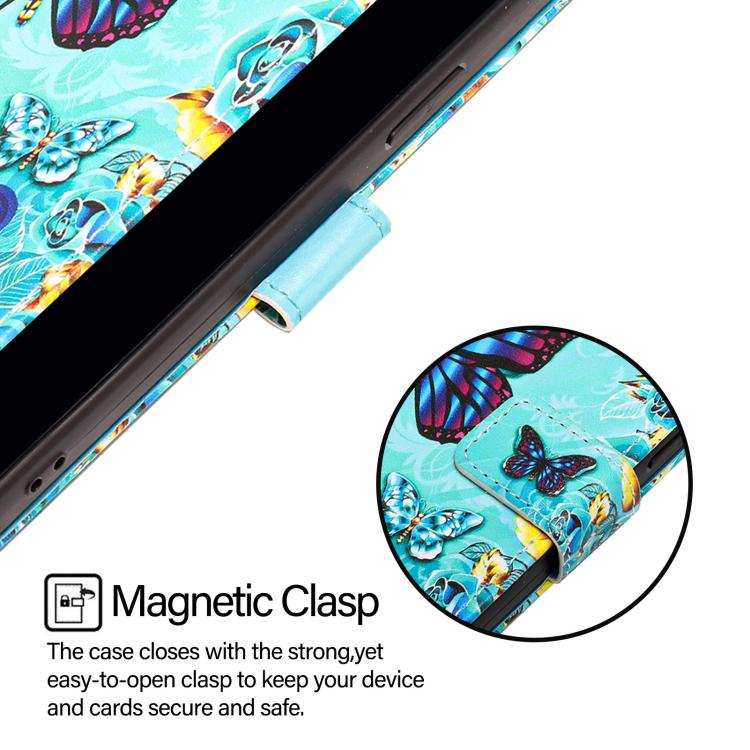 For OPPO Find X9 Pro Colored Drawing Pattern Plain Weave Leather Phone Case