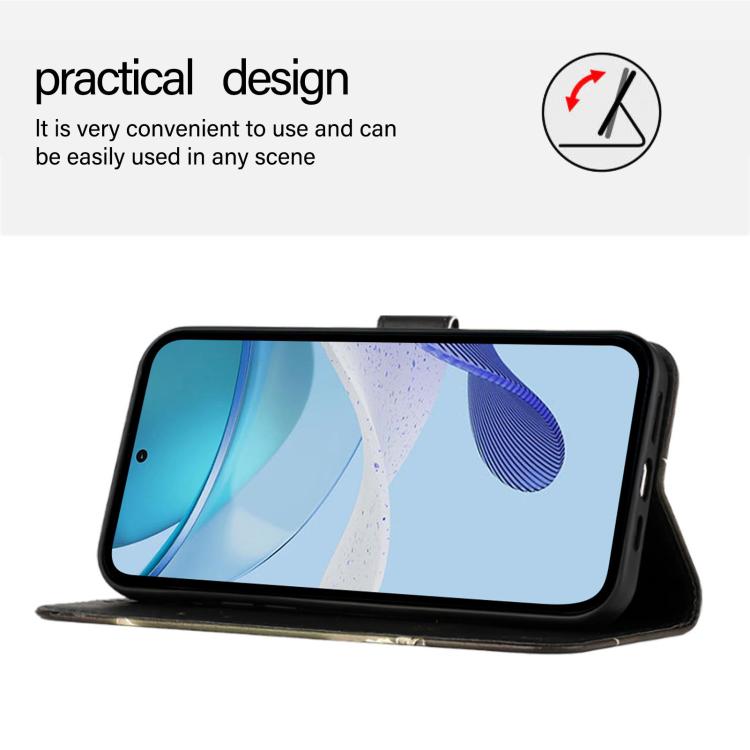 For OPPO Find X9s Pro Colored Drawing Pattern Plain Weave Leather Phone Case