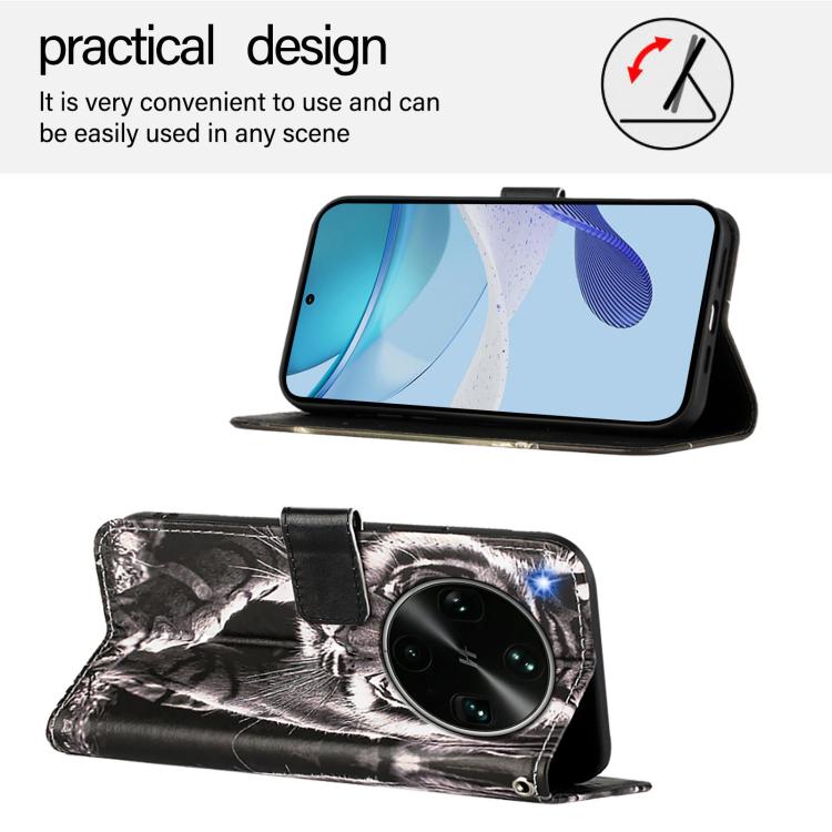For OPPO Find X9 Ultra Colored Drawing Pattern Plain Weave Leather Phone Case