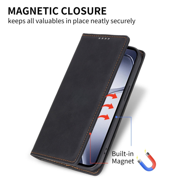 For Redmi K70 Ultra Business Solid Color Magnetic RFID Leather Phone Case