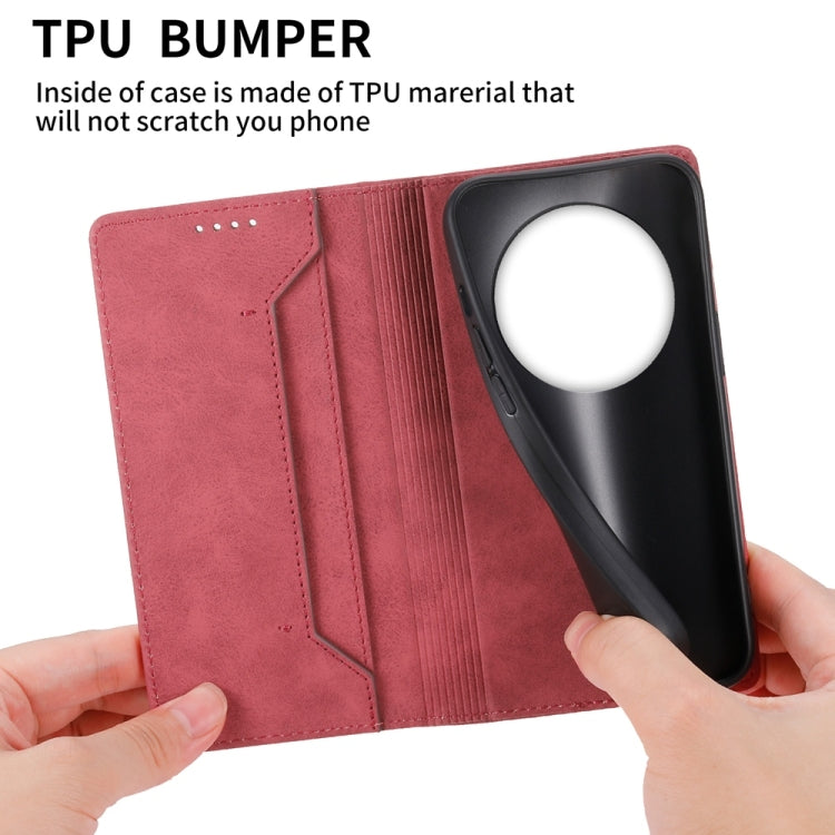 For Redmi 14C 4G Business Solid Color Magnetic RFID Leather Phone Case