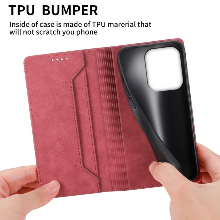 For Redmi 15C 5G / 4G Global 171mm / Poco C85 4G Business Solid Color Magnetic RFID Leather Phone Case