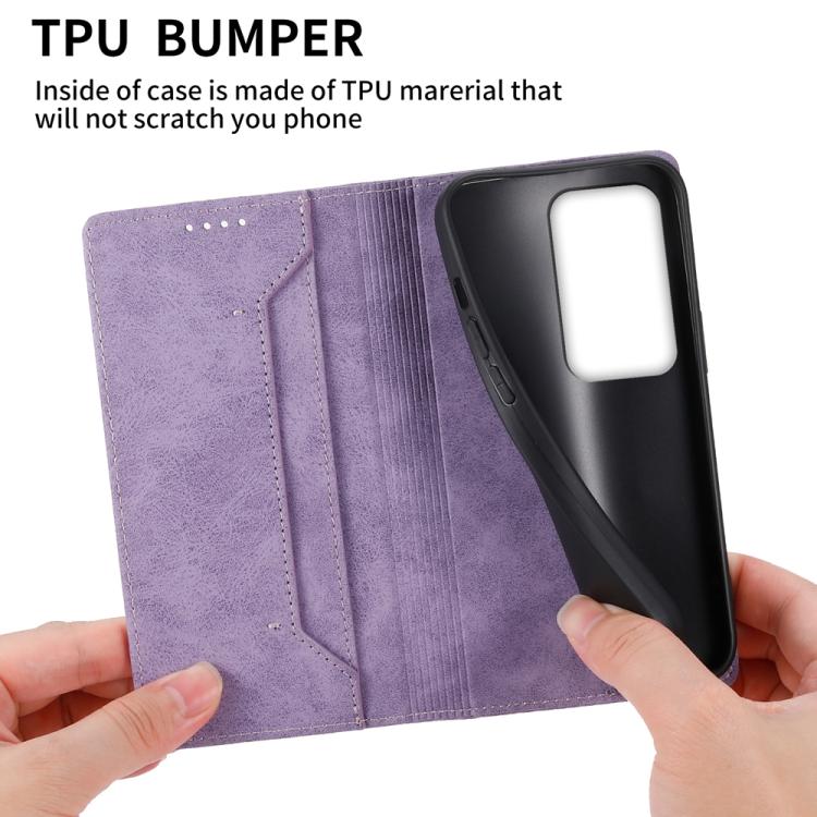 For Redmi 15 5G / 4G EU 171mm Business Solid Color Magnetic RFID Leather Phone Case