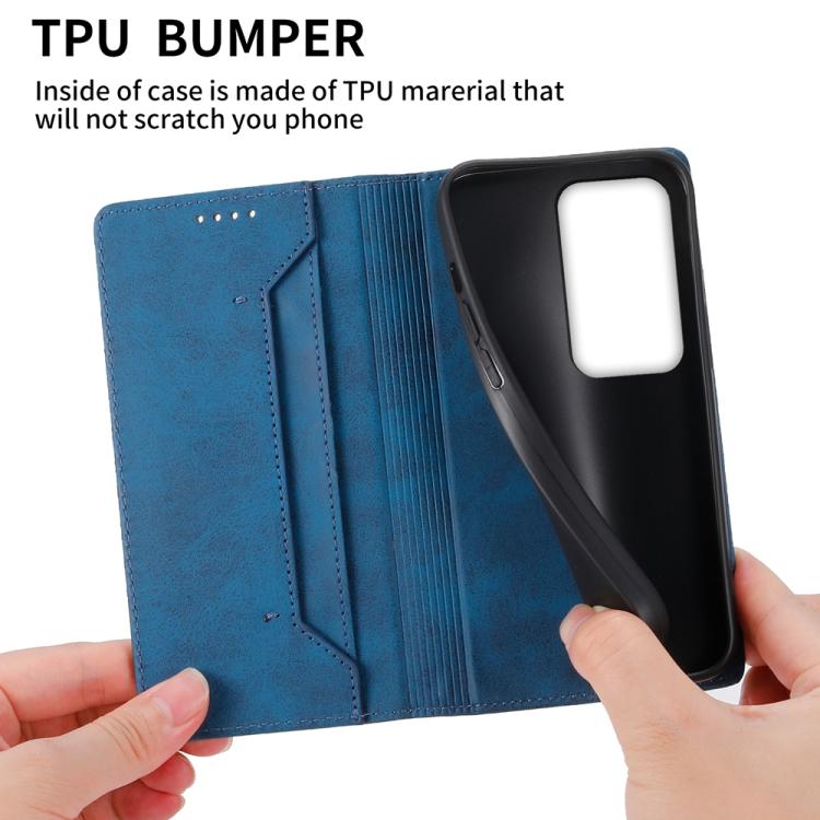 For Redmi 15 5G / 4G EU 171mm Business Solid Color Magnetic RFID Leather Phone Case