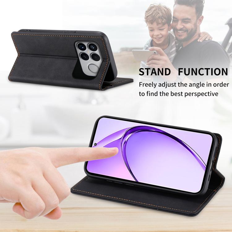 For Redmi K90 Pro Max / Poco F8 Ultra 5G Business Solid Color Magnetic RFID Leather Phone Case
