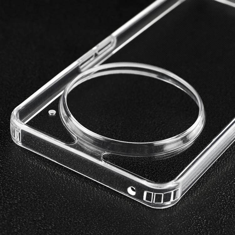 For Nothing Phone 3a Pro Transparent PC + TPU Phone Case - Transparent