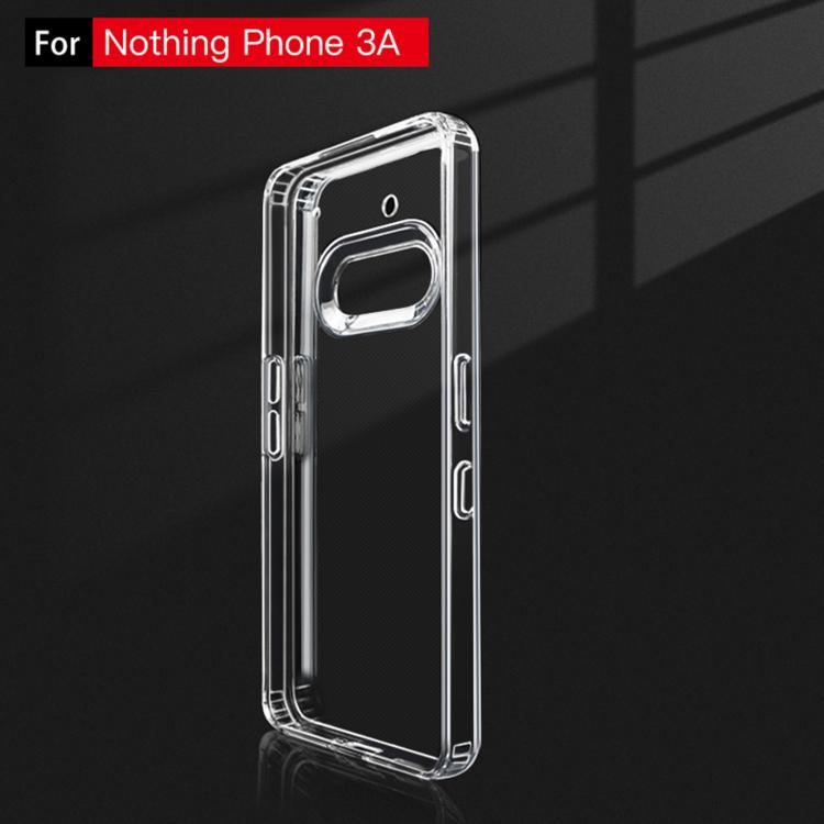 For Nothing Phone 3a Transparent PC + TPU Phone Case - Transparent