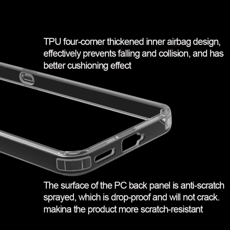 For Nothing Phone 4a Transparent PC + TPU Phone Case - Transparent