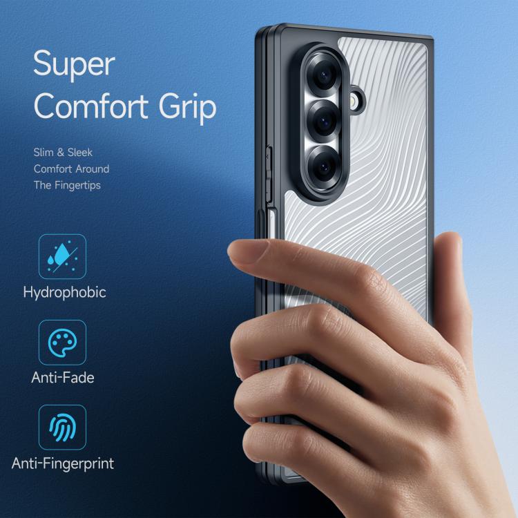 For Samsung Galaxy Z Fold7 5G DUX DUCIS Aimo Series  Frosted Feel Phone Case - Black