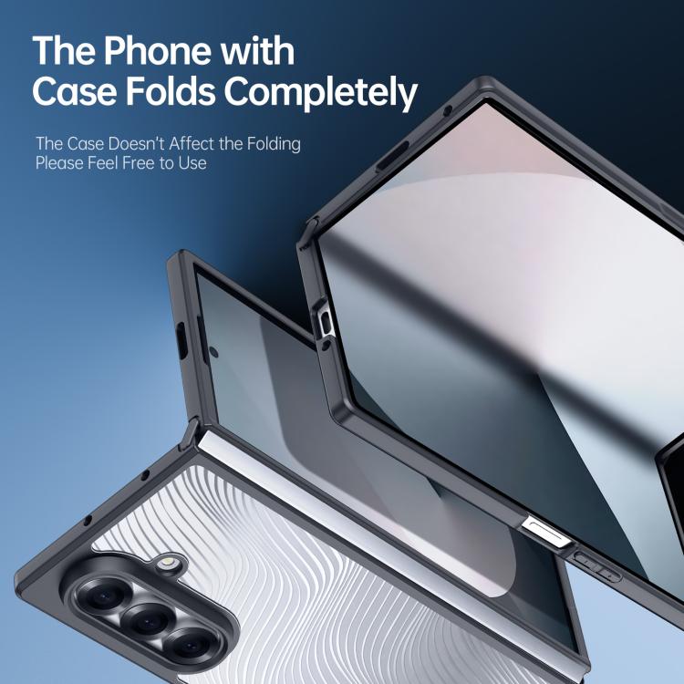 For Samsung Galaxy Z Fold7 5G DUX DUCIS Aimo Series  Frosted Feel Phone Case - Black