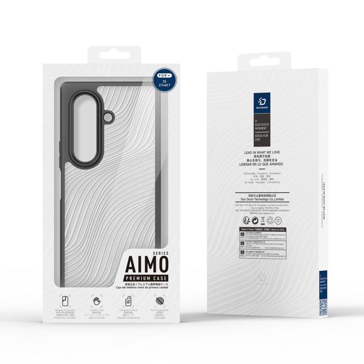For Samsung Galaxy Z Fold7 5G DUX DUCIS Aimo Series  Frosted Feel Phone Case - Black
