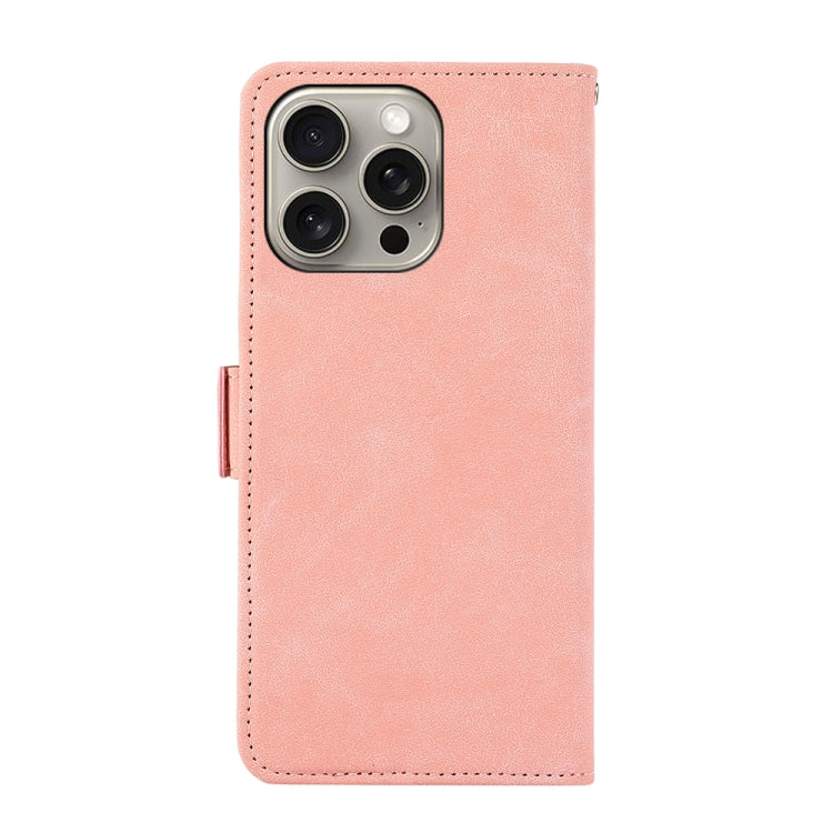 For iPhone 16 Pro Max ABEEL Frosted Magnetic RFID Leather Phone Case