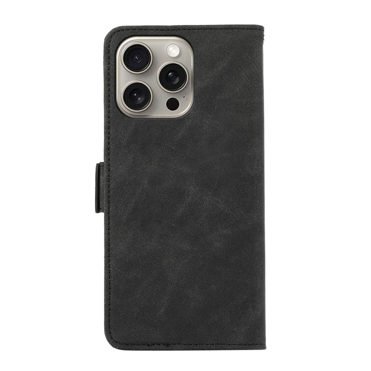 For iPhone 16 Pro Max ABEEL Frosted Magnetic RFID Leather Phone Case