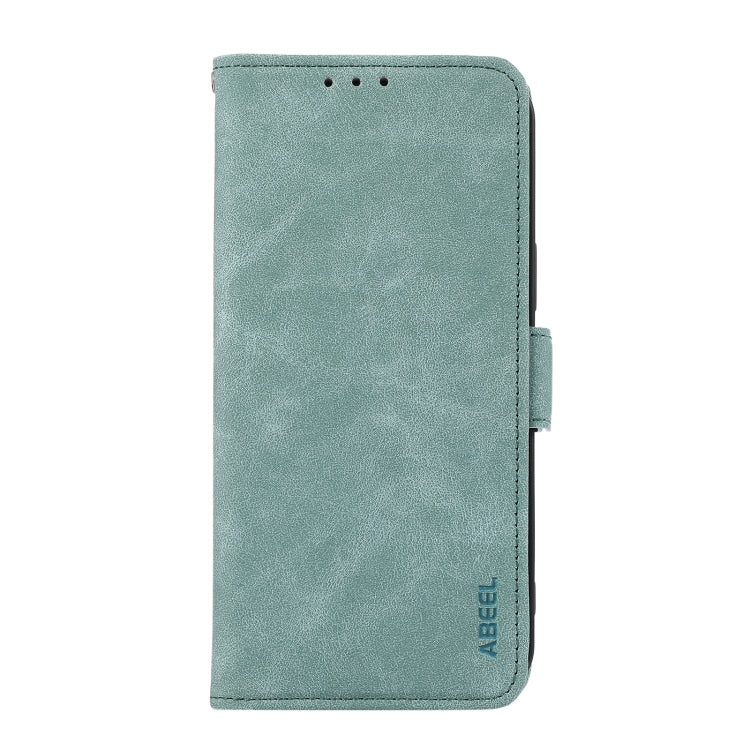 For iPhone 16 Pro ABEEL Frosted Magnetic RFID Leather Phone Case