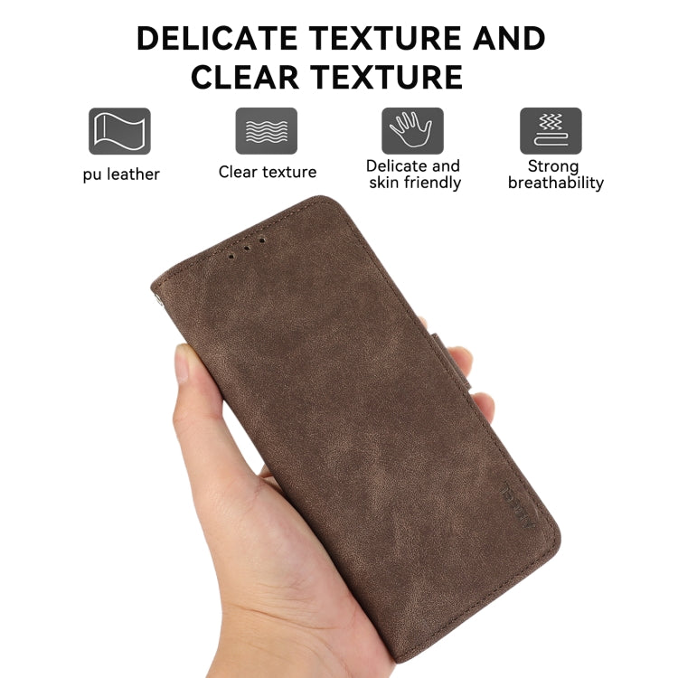 For iPhone 16 Plus ABEEL Frosted Magnetic RFID Leather Phone Case