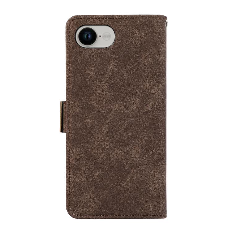For iPhone 16e / 17e ABEEL Frosted Magnetic RFID Leather Phone Case